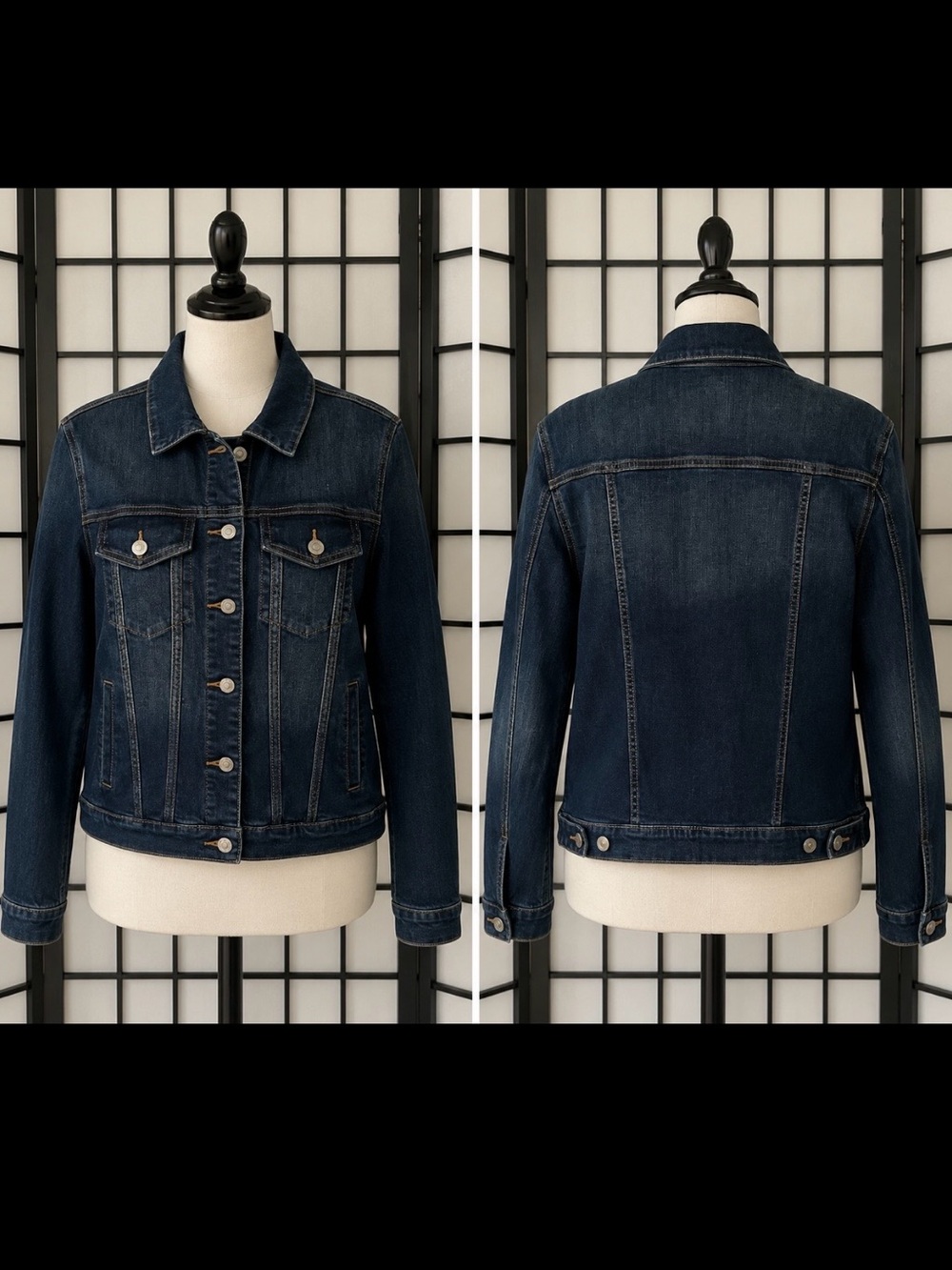 Classic Dark Blue Denim Jacket